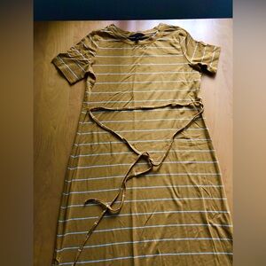 Banana Republic yellow Crew Neck nautical  dress